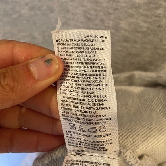 Banana Republic grey sweatshirt with bell sleeves - Picture 10 of 13